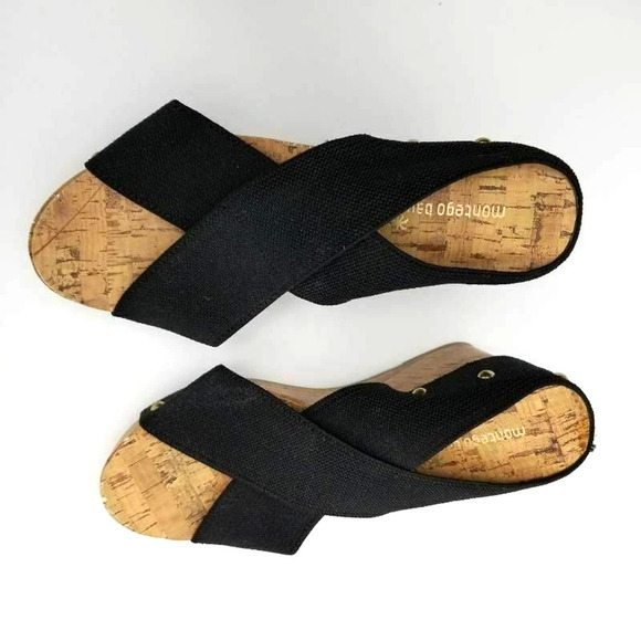 Montego Bay Club Slide Studded Sandals Black Sz 8 - Picture 12 of 12